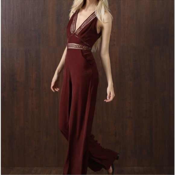 NWT The Jetset Diaries Whistler Fire Brick Jumpsuit Medium - Picture 4 of 15